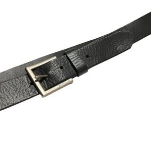BUFFALO David Bitton Genuine Leather Belt in Black Men's Size XL